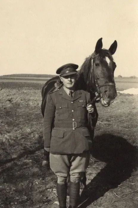 Framed Print : British soldier and horse, Braunschweig, Germany Framed Print : British soldier and horse, Braunschweig, Germany