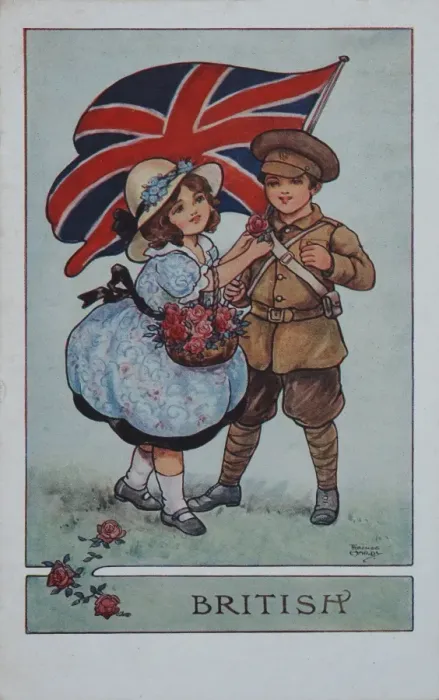 Framed Print : British soldier postcard Framed Print : British soldier postcard