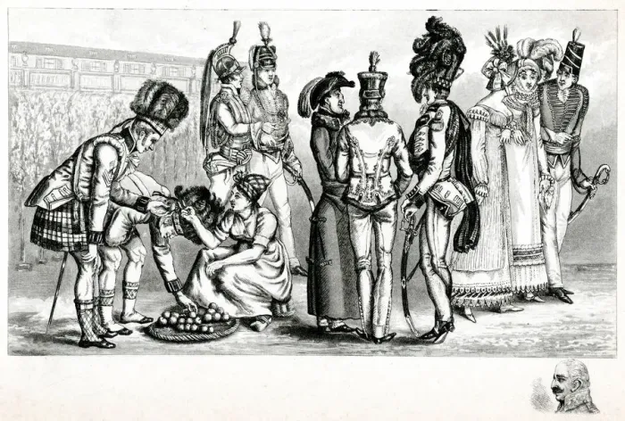 Framed Print : BRITISH SOLDIERS 1815 Framed Print : BRITISH SOLDIERS 1815