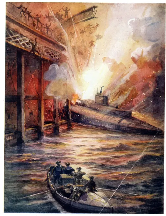 Framed Print : British submarine C3 at Zeebrugge, Netherlands, WW1 Framed Print : British submarine C3 at Zeebrugge, Netherlands, WW1