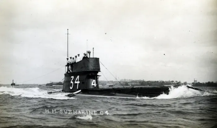 Framed Print : British submarine HMS C4 Framed Print : British submarine HMS C4