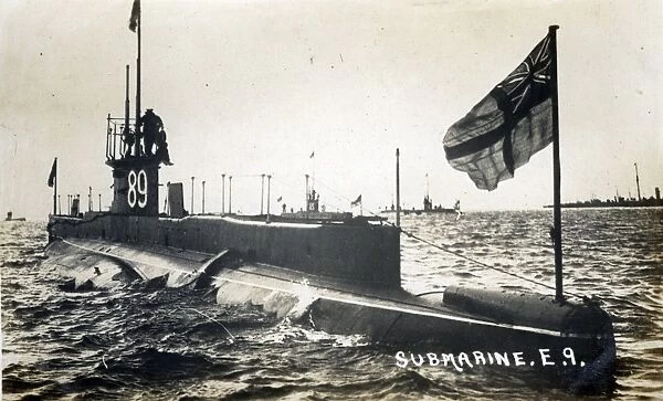 British submarine HMS E9, WW1