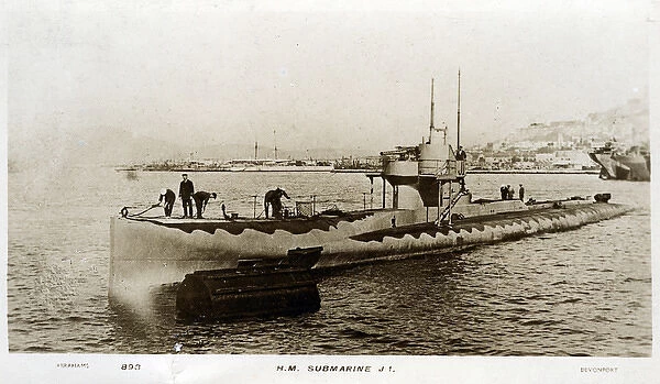 British submarine HMS J1, WW1