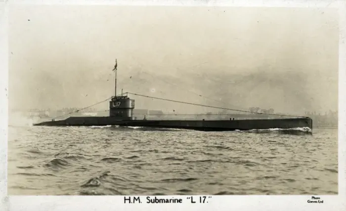 Framed Print : British submarine HMS L17 Framed Print : British submarine HMS L17
