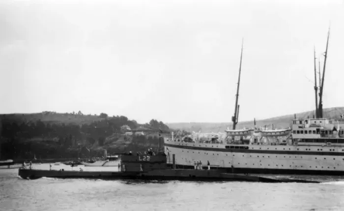 Framed Print : British submarine HMS L22, WW1 Framed Print : British submarine HMS L22, WW1