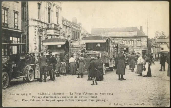 Framed Print : British Supply Wagons