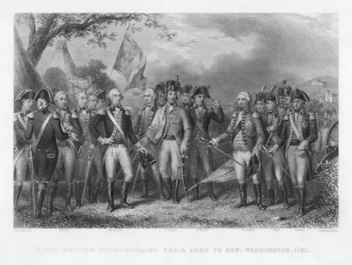 Framed Print : British Surrender / 1781 Framed Print : British Surrender / 1781