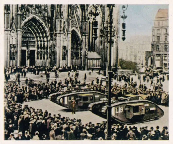 Framed Print : BRITISH TANKS / KOLN / 1921 Framed Print : BRITISH TANKS / KOLN / 1921