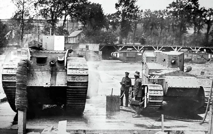 Framed Print : British tanks during WW1 Framed Print : British tanks during WW1