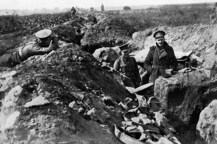 Framed Print : British trenches at the front Framed Print : British trenches at the front