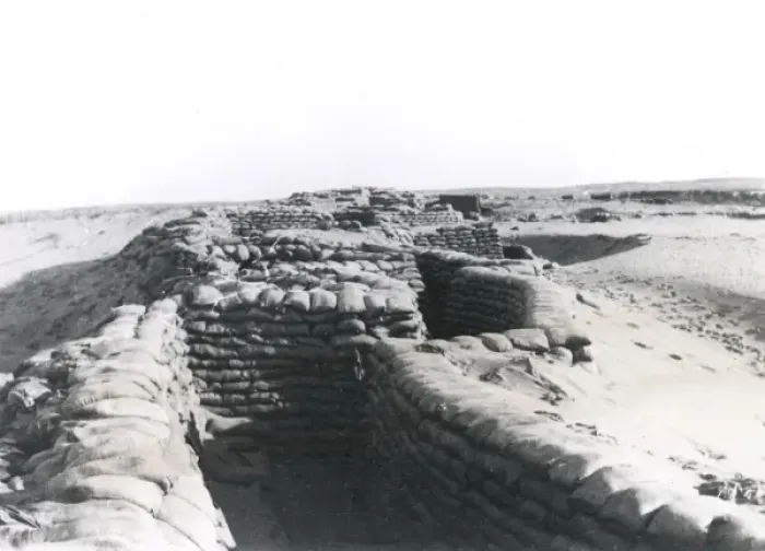 Framed Print : British trenches after fall of Gaza, Palestine, WW1