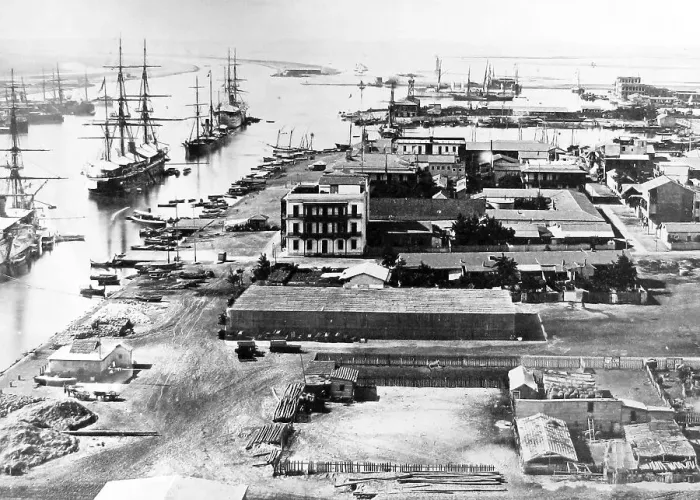 Framed Print : British troops arriving at Port Said during Framed Print : British troops arriving at Port Said during