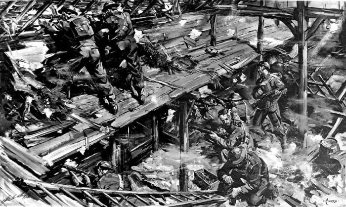 Framed Print : British Troops making a stand near Dunkirk; Second World War Framed Print : British Troops making a stand near Dunkirk; Second World War