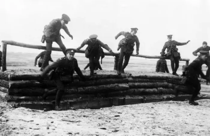 Framed Print : British troops in training, WW1 Framed Print : British troops in training, WW1