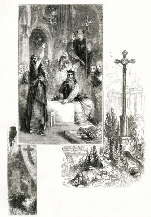Framed Print : The British Valhalla -- conversion to Christianity Framed Print : The British Valhalla -- conversion to Christianity