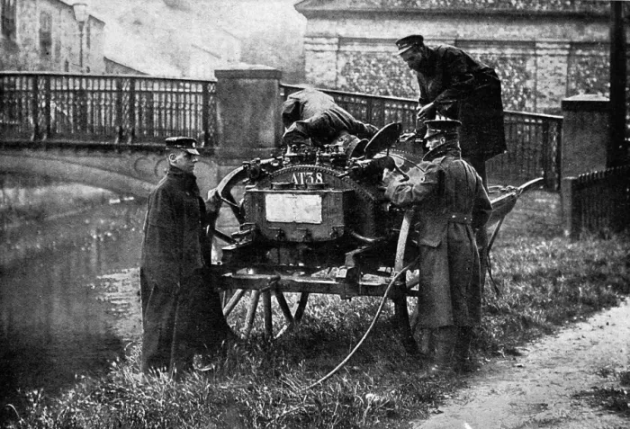 Framed Print : British Water-filter cart Framed Print : British Water-filter cart