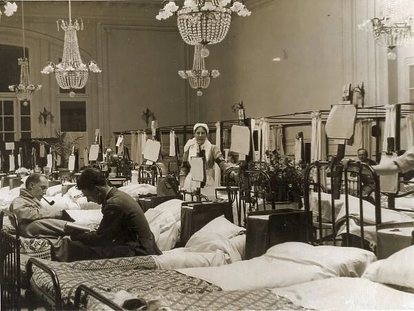 British Western Front in France - Red Cross Hospital ward