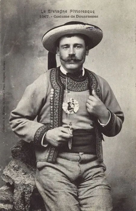 Framed Print : Brittany, France - Traditional male costume - Douarnenez Framed Print : Brittany, France - Traditional male costume - Douarnenez