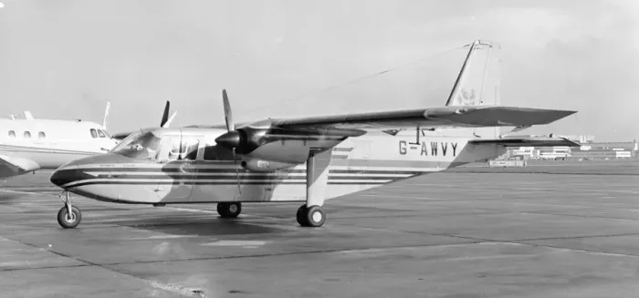 Framed Print : Britten-Norman BN-2A-26 Islander - G-AWVY Framed Print : Britten-Norman BN-2A-26 Islander - G-AWVY