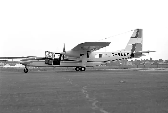 Framed Print : Britten-Norman BN-2A-8 Islander G-BAAE Framed Print : Britten-Norman BN-2A-8 Islander G-BAAE