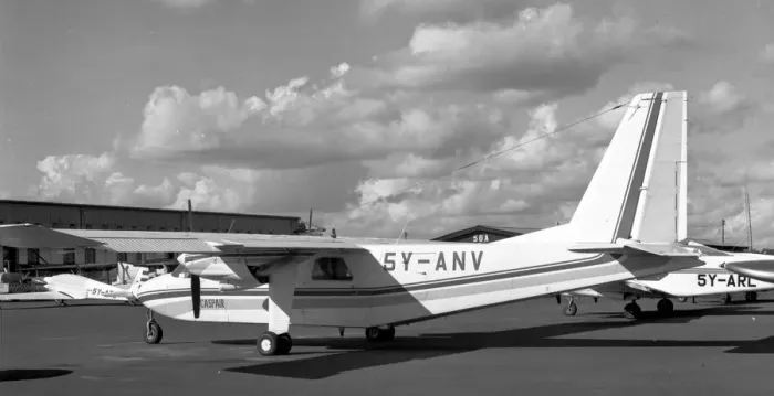 Framed Print : Britten-Norman BN-2A Islander 5Y-ANV Framed Print : Britten-Norman BN-2A Islander 5Y-ANV