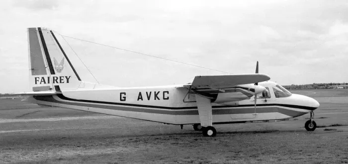 Framed Print : Britten-Norman BN-2A Islander G-AVKC Framed Print : Britten-Norman BN-2A Islander G-AVKC