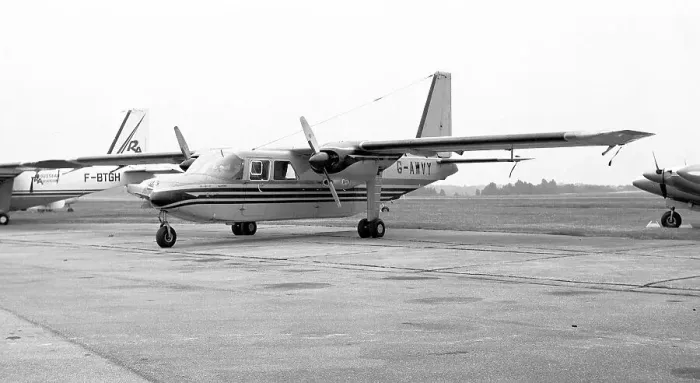 Framed Print : Britten-Norman BN-2A Islander G-AWVY Framed Print : Britten-Norman BN-2A Islander G-AWVY