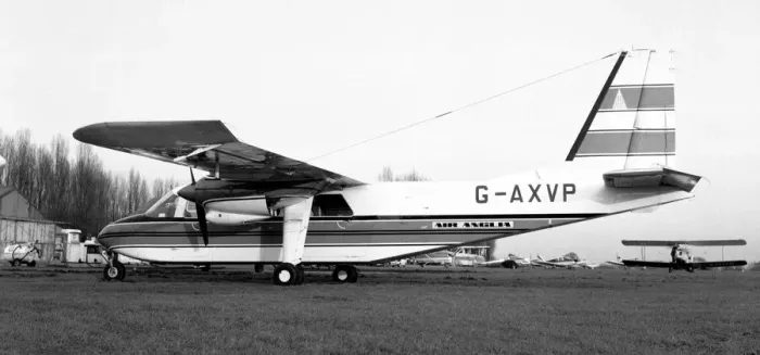 Framed Print : Britten-Norman BN. 2A Islander G-AXVP Framed Print : Britten-Norman BN. 2A Islander G-AXVP