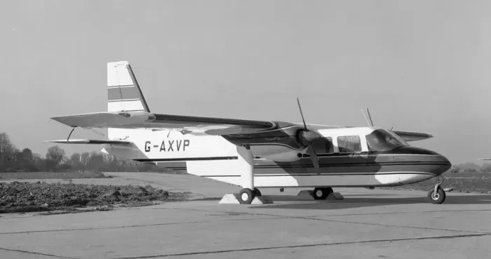 Framed Print : Britten-Norman BN-2A Islander G-AXVP Framed Print : Britten-Norman BN-2A Islander G-AXVP