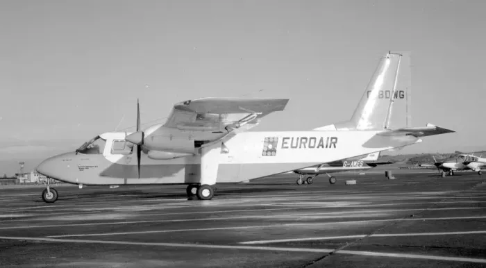 Framed Print : Britten-Norman BN-2A Islander G-BDWG Framed Print : Britten-Norman BN-2A Islander G-BDWG