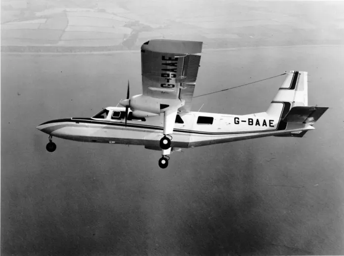 Framed Print : A Britten-Norman BN2A-35 Islander G-BaE