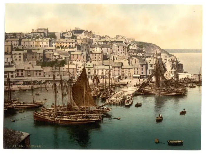 Framed Print : Brixham, England Framed Print : Brixham, England