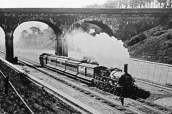 A Broad Gauge Train on the GWR in the Thames Valley