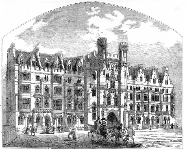 Framed Print : The Broad Sanctuary, Westminster, London, 1854 Framed Print : The Broad Sanctuary, Westminster, London, 1854