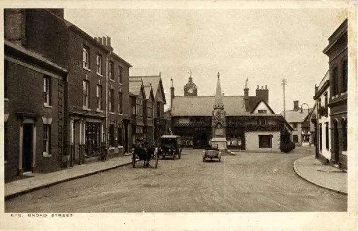 Framed Print : Broad Street, Eye, Norfolk Framed Print : Broad Street, Eye, Norfolk