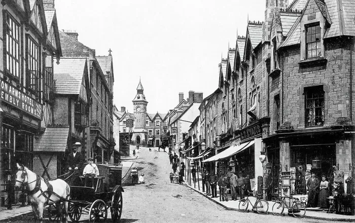 Framed Print : Broad Street, Knighton Framed Print : Broad Street, Knighton