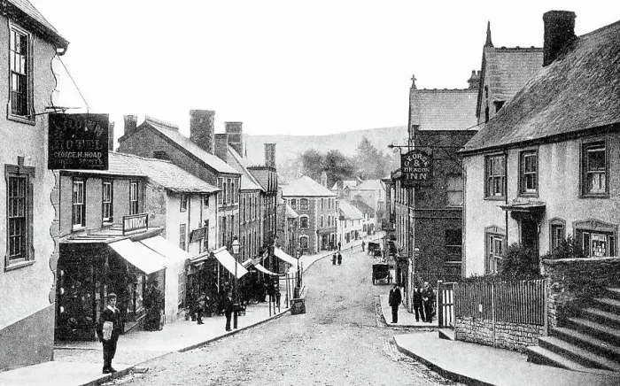 Framed Print : Broad Street, Knighton Framed Print : Broad Street, Knighton