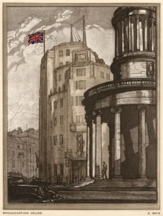 Framed Print : Broadcasting House Framed Print : Broadcasting House