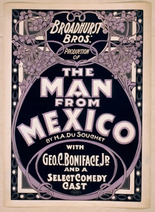 Framed Print : Broadhurst Bros. production of The man from Mexico by HA DuS Framed Print : Broadhurst Bros. production of The man from Mexico by HA DuS