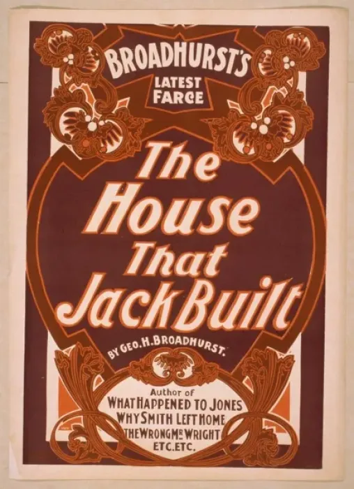 Framed Print : Broadhursts latest farce, The house that Jack built by Geo Framed Print : Broadhursts latest farce, The house that Jack built by Geo