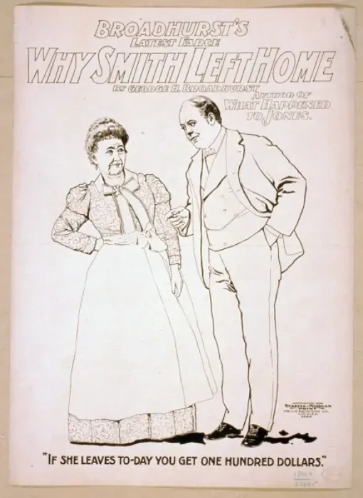 Framed Print : Broadhursts latest farce, Why Smith left home by George H Framed Print : Broadhursts latest farce, Why Smith left home by George H