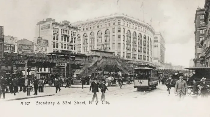 Framed Print : Broadway and 33rd Street. New York Framed Print : Broadway and 33rd Street. New York