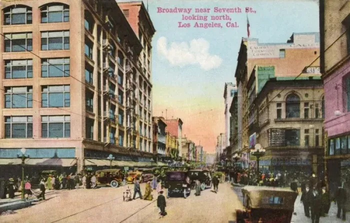Framed Print : Broadway, Los Angeles, California, USA Framed Print : Broadway, Los Angeles, California, USA
