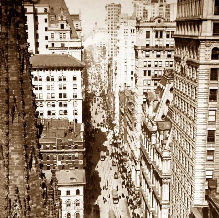 Framed Print : Broadway, New York from the Empire State Building, USA Framed Print : Broadway, New York from the Empire State Building, USA