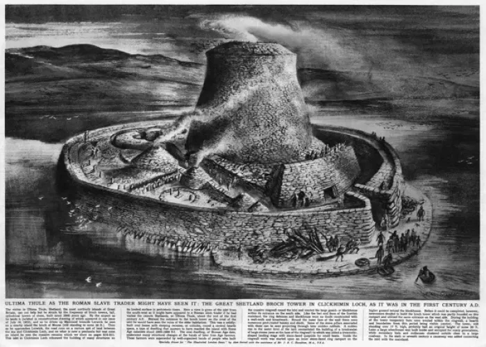 Framed Print : Broch tower of Clickimin Framed Print : Broch tower of Clickimin