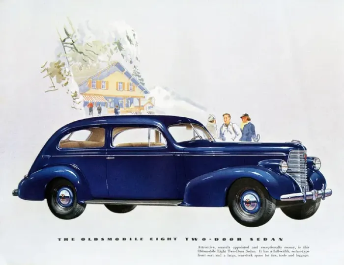 Framed Print : Brochure illustration, Oldsmobile Eight Framed Print : Brochure illustration, Oldsmobile Eight