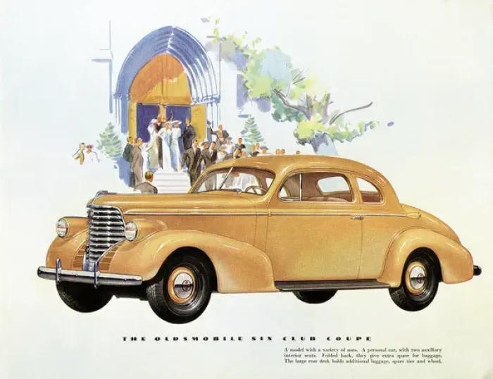 Framed Print : Brochure illustration, Oldsmobile Six Framed Print : Brochure illustration, Oldsmobile Six