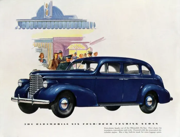 Framed Print : Brochure illustration, Oldsmobile Six Framed Print : Brochure illustration, Oldsmobile Six