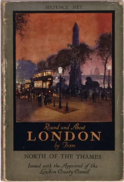 Framed Print : Brochure for Seeing London by Tram Framed Print : Brochure for Seeing London by Tram