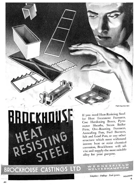 Framed Print : Brockhouse Heat Resisting Steel For Aircraft Framed Print : Brockhouse Heat Resisting Steel For Aircraft